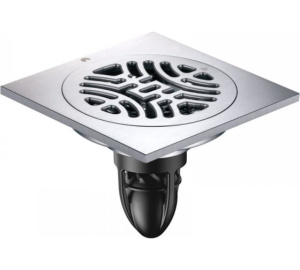 Трап сантехнический MAGdrain CC 03 Q50-N (100*100, магнитный клапан, Латунь, Матовый Никелированный)